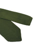 khaki army green knitted tie with classic 8cm pointed end
